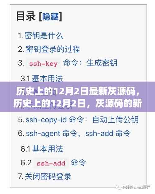 历史上的12月2日，灰源码新篇章唤醒学习之力，拥抱变化之美