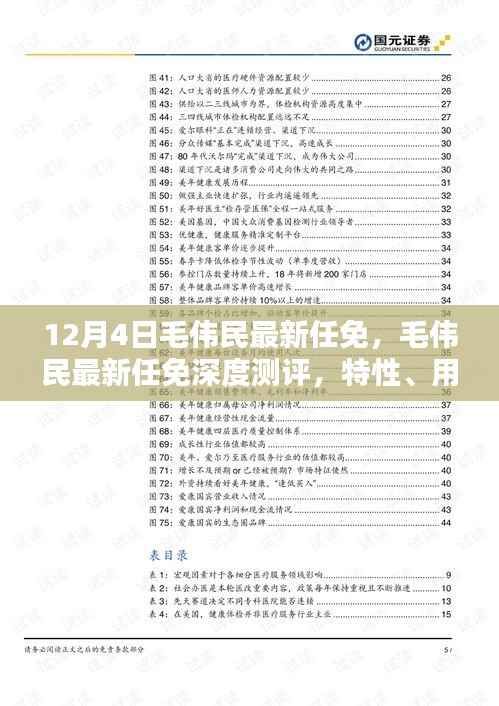 毛伟民最新任免深度解析,特性、用户体验与竞品对比全解析