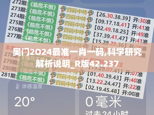 奥门2O24最准一肖一码,科学研究解析说明_R版42.237