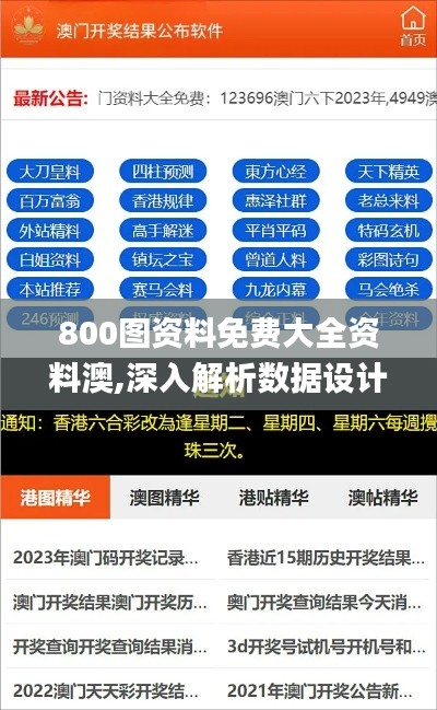 800图资料免费大全资料澳,深入解析数据设计_pro55.987