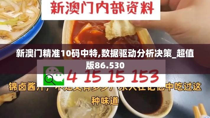新澳门精准10码中特,数据驱动分析决策_超值版86.530