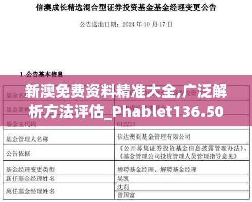 新澳免费资料精准大全,广泛解析方法评估_Phablet136.505
