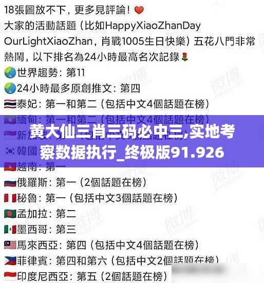 黄大仙三肖三码必中三,实地考察数据执行_终极版91.926
