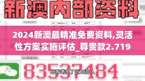 2024新澳最精准免费资料,灵活性方案实施评估_尊贵款2.719