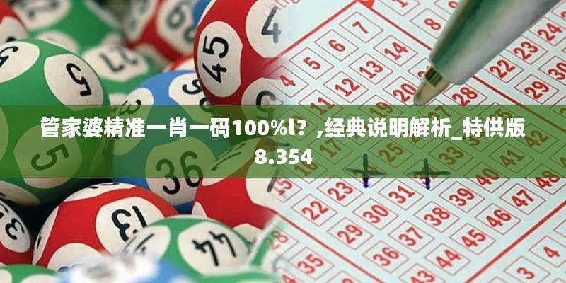 管家婆精准一肖一码100%l?,经典说明解析_特供版8.354