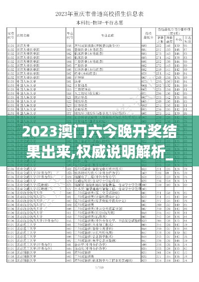 2023澳门六今晚开奖结果出来,权威说明解析_铂金版6.689