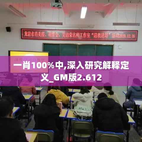 一肖100%中,深入研究解释定义_GM版2.612