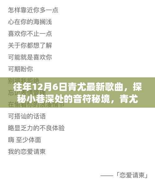 探秘小巷深处的音乐秘境，青尤隐藏小店最新歌曲与独特故事揭晓