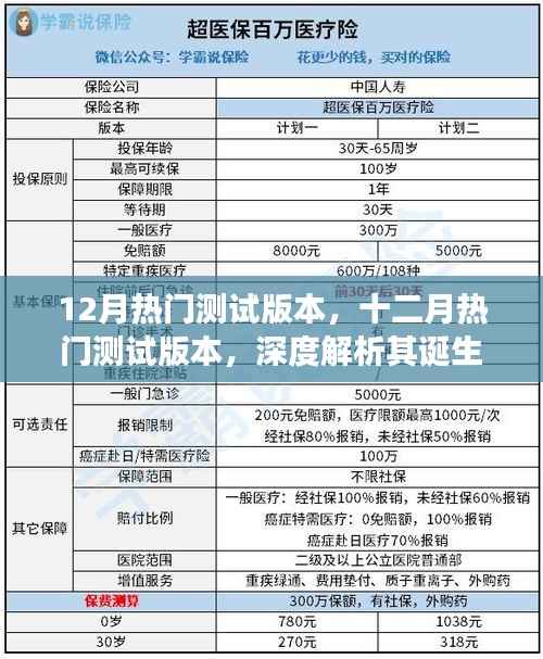 深度解析，十二月热门测试版本诞生、发展与影响全解析
