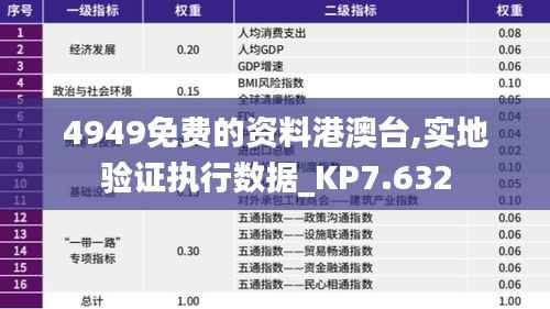 4949免费的资料港澳台,实地验证执行数据_KP7.632