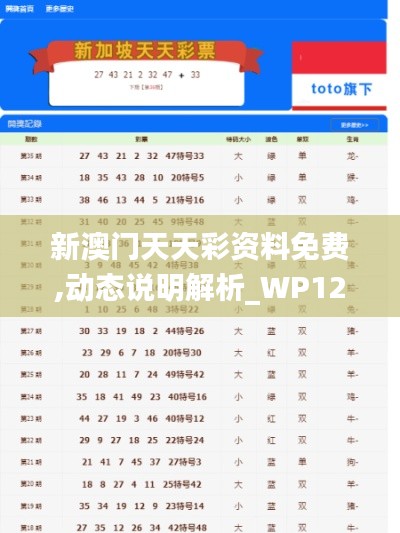 新澳门天天彩资料免费,动态说明解析_WP12.281