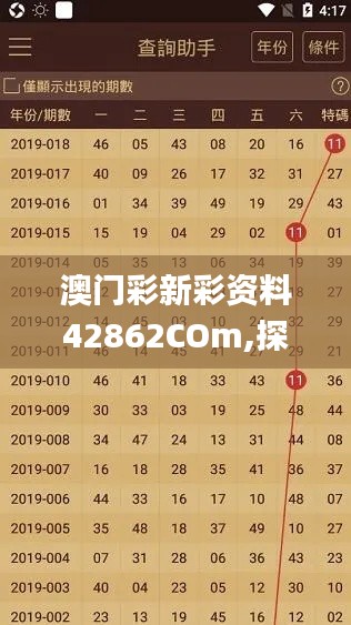 澳门彩新彩资料42862COm,探索与揭秘_进阶版16.451