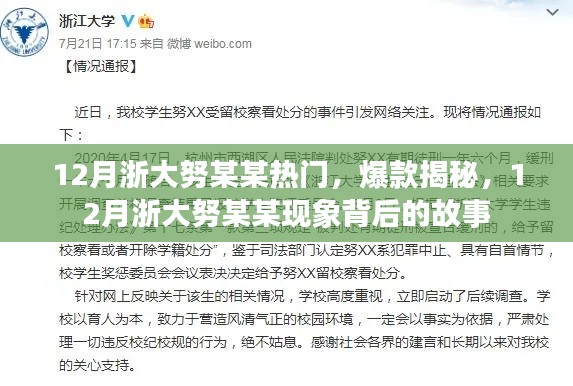 揭秘浙大努某某现象,背后的故事与爆款揭秘