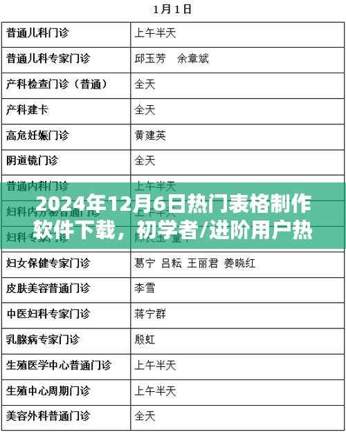 2024年热门表格制作软件下载指南,从初学者到进阶用户的全攻略