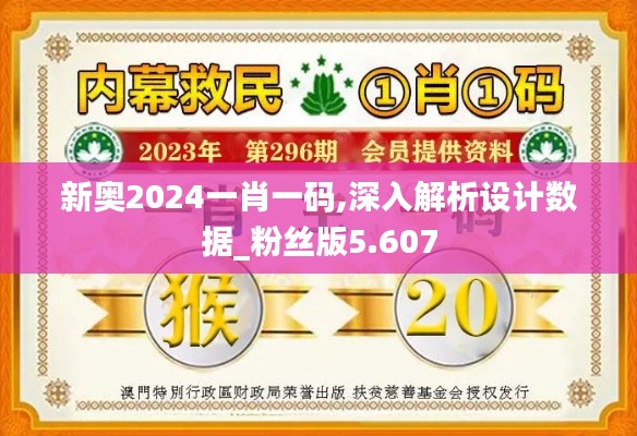 新奥2024一肖一码,深入解析设计数据_粉丝版5.607