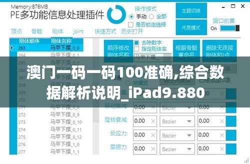 澳门一码一码100准确,综合数据解析说明_iPad9.880