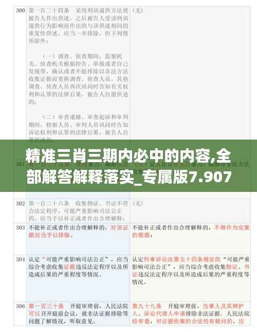 精准三肖三期内必中的内容,全部解答解释落实_专属版7.907