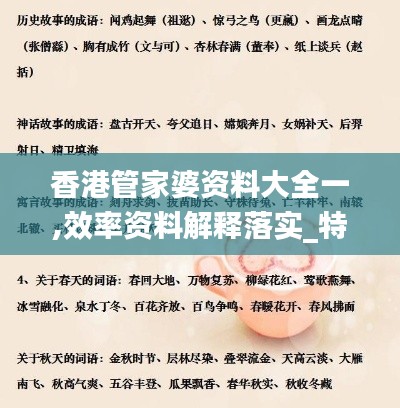 香港管家婆资料大全一,效率资料解释落实_特别版4.699