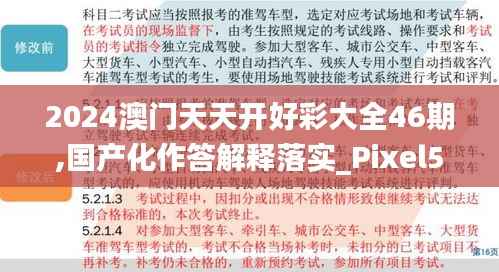 2024澳门天天开好彩大全46期,国产化作答解释落实_Pixel5.707