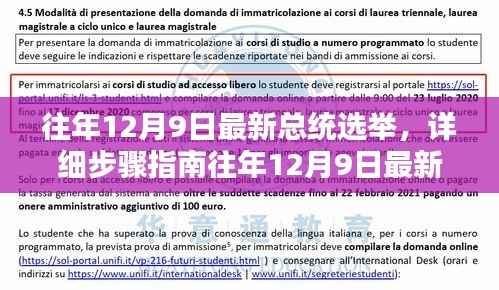 往年12月9日总统选举详解,参与投票过程的指南与步骤