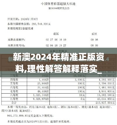 新澳2024年精准正版资料,理性解答解释落实_6DM12.562