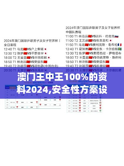 澳门王中王100%的资料2024,安全性方案设计_GM版2.263