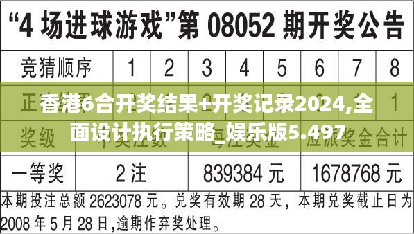香港6合开奖结果+开奖记录2024,全面设计执行策略_娱乐版5.497