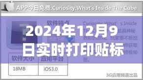 实时打印贴标操作探秘，贴纸天堂的奇妙之旅，2024年12月9日记录分享