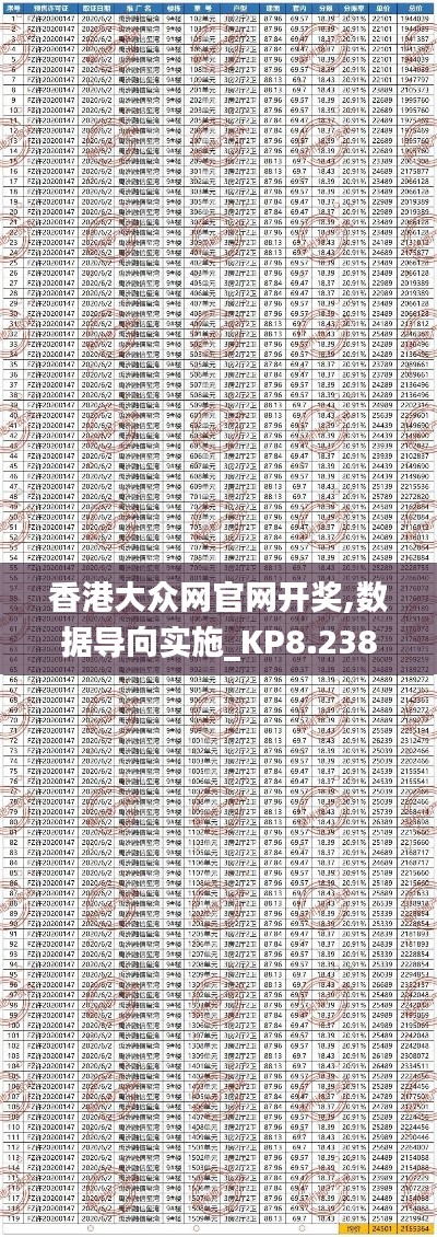 香港大众网官网开奖,数据导向实施_KP8.238