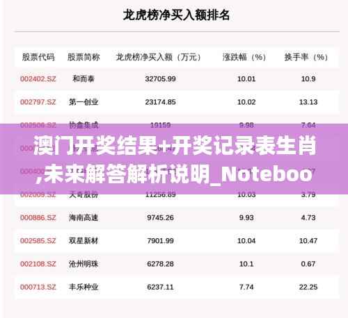 澳门开奖结果+开奖记录表生肖,未来解答解析说明_Notebook10.870