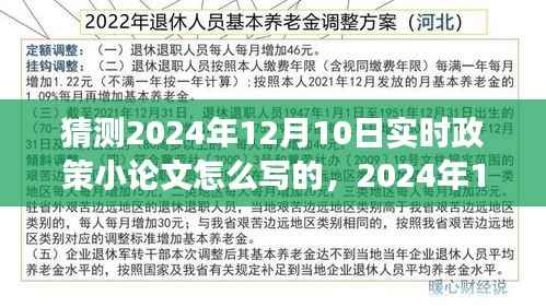 2024年政策走向预测与实时政策小论文撰写指南——以12月10日为例
