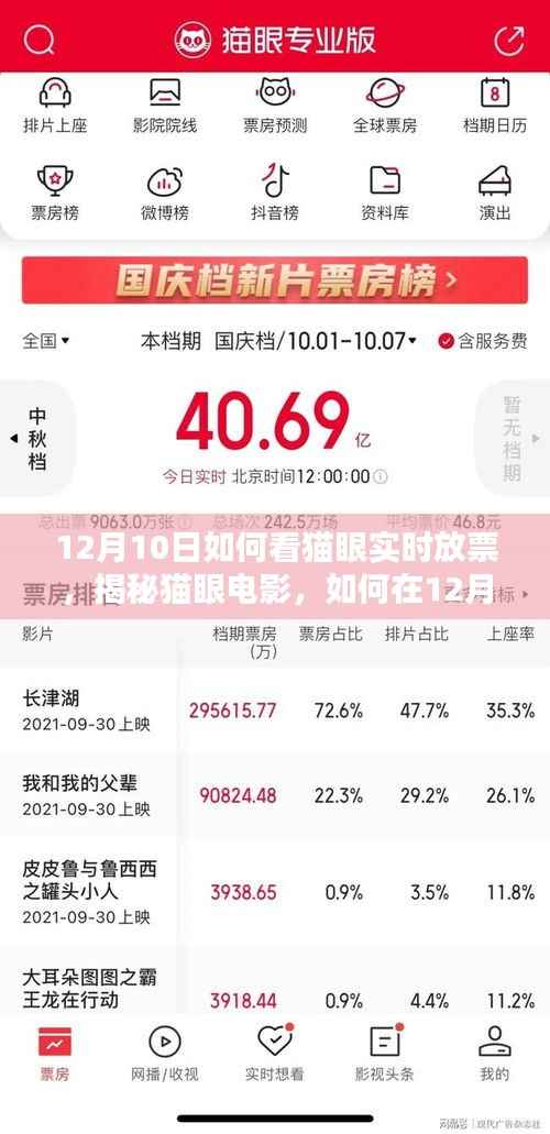 揭秘猫眼电影实时放票攻略，掌握12月10日电影票务动态，轻松观影！