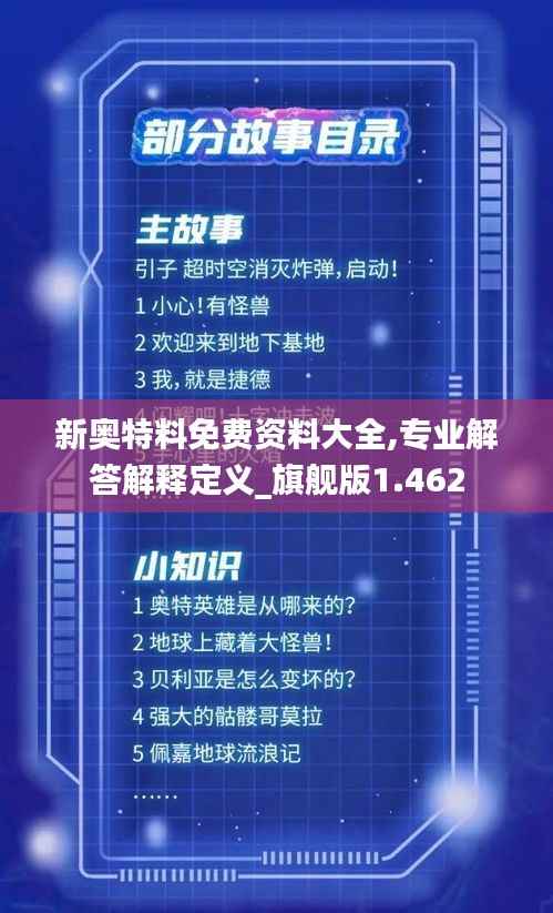 新奥特料免费资料大全,专业解答解释定义_旗舰版1.462