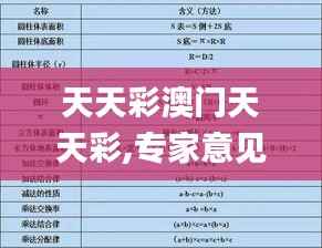 天天彩澳门天天彩,专家意见解释定义_进阶款5.976