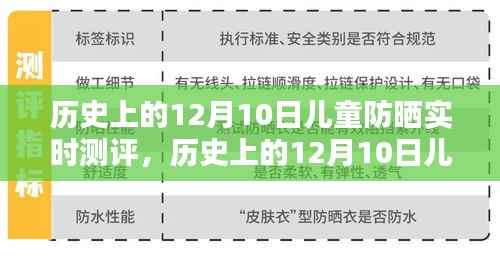 历史上的儿童防晒实时测评概览,聚焦12月10日测评报告