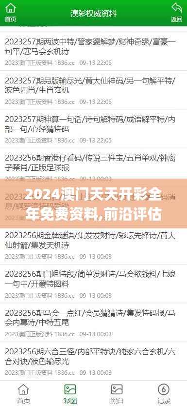 2024澳门天天开彩全年免费资料,前沿评估说明_探索版7.337