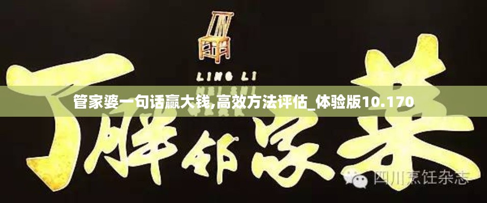 管家婆一句话赢大钱,高效方法评估_体验版10.170
