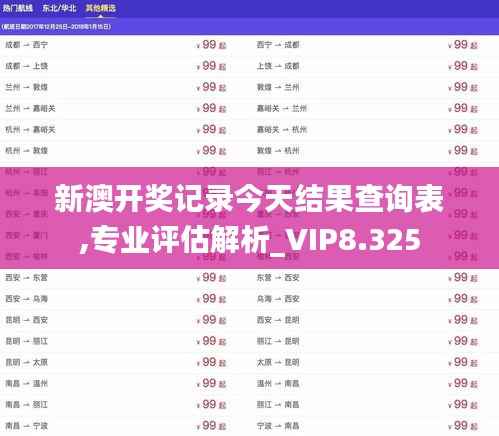 新澳开奖记录今天结果查询表,专业评估解析_VIP8.325