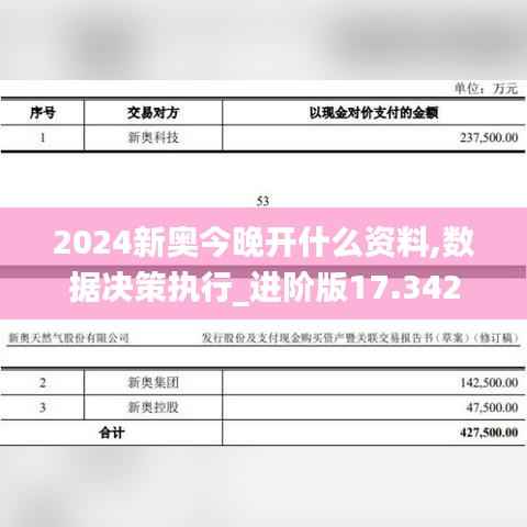 2024新奥今晚开什么资料,数据决策执行_进阶版17.342