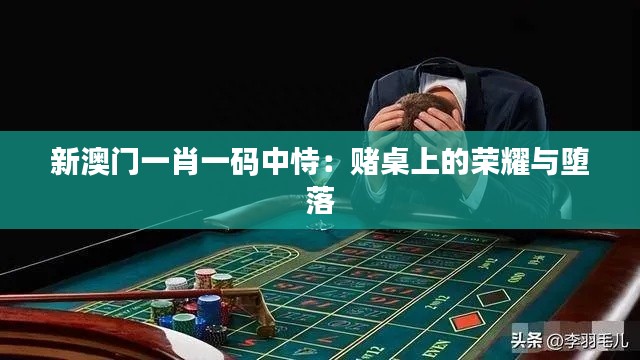 新澳门一肖一码中恃:赌桌上的荣耀与堕落