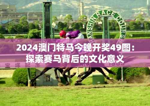 2024澳门特马今晚开奖49图:探索赛马背后的文化意义
