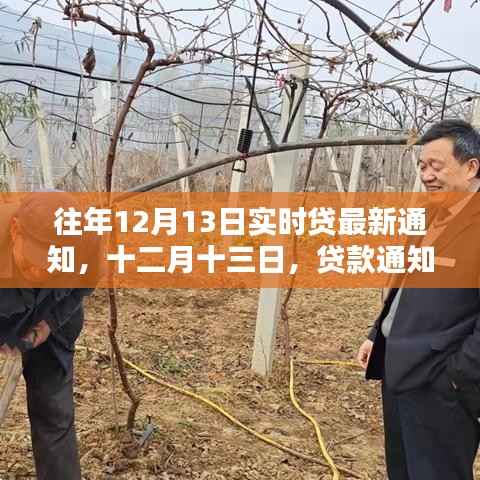 十二月十三日贷款通知惊喜发布,冬日暖阳下的最新贷款动态