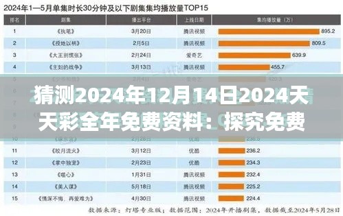 猜测2024年12月14日2024天天彩全年免费资料:探究免费资料的真实效用