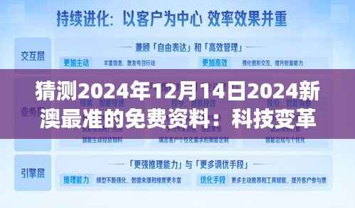 猜测2024年12月14日2024新澳最准的免费资料:科技变革对新澳的影响