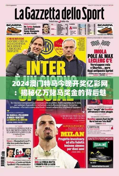 2024澳门特马今晚开奖亿彩网:揭秘亿万赌马奖金的背后魅力