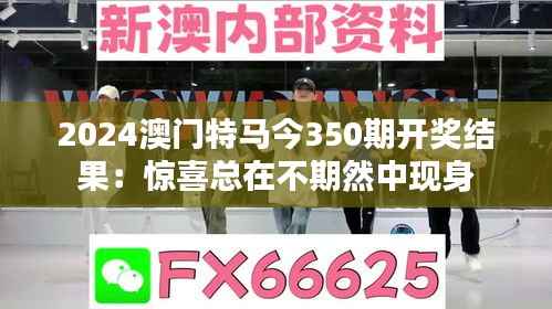 2024澳门特马今350期开奖结果:惊喜总在不期然中现身