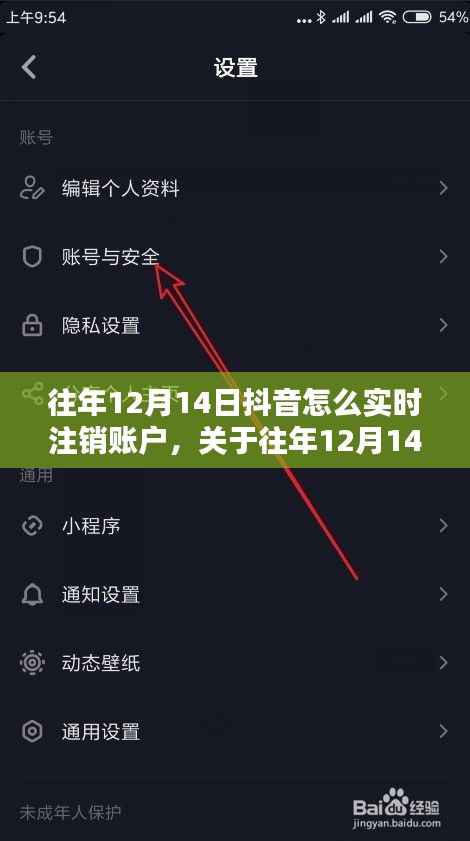 关于往年12月14日抖音账户实时注销的探讨与操作指南
