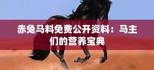 赤兔马料免费公开资料:马主们的营养宝典