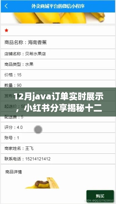 揭秘十二月Java订单实时展示系统,高效智能管理利器在小红书上的分享展示
