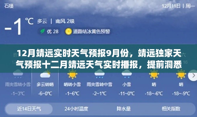 靖远十二月实时天气预报与九月份的天气洞悉